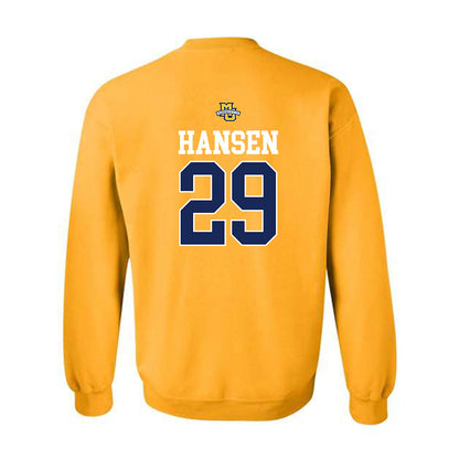 Marquette - NCAA Women's Lacrosse : Megan Hansen - Sports Shersey Crewneck Sweatshirt-1
