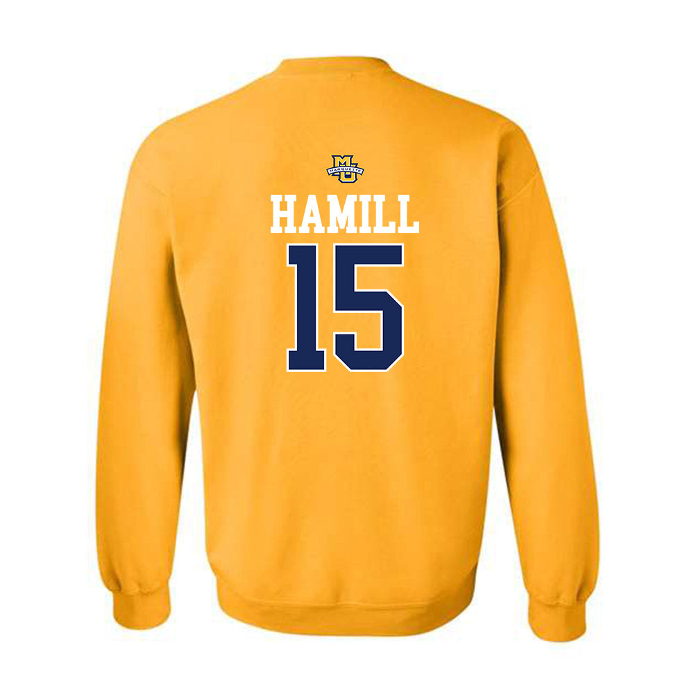 Marquette - NCAA Men's Lacrosse : Matt Hamill - Sports Shersey Crewneck Sweatshirt-1