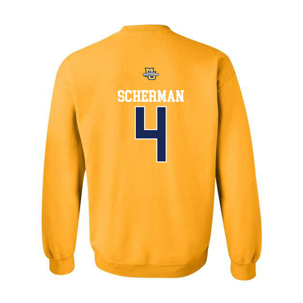 Marquette - NCAA Men's Lacrosse : Brol Scherman - Sports Shersey Crewneck Sweatshirt