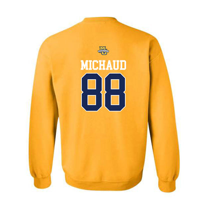 Marquette - NCAA Men's Lacrosse : Scott Michaud - Sports Shersey Crewneck Sweatshirt-1