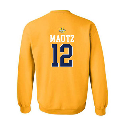 Marquette - NCAA Women's Lacrosse : Ella Mautz - Sports Shersey Crewneck Sweatshirt-1