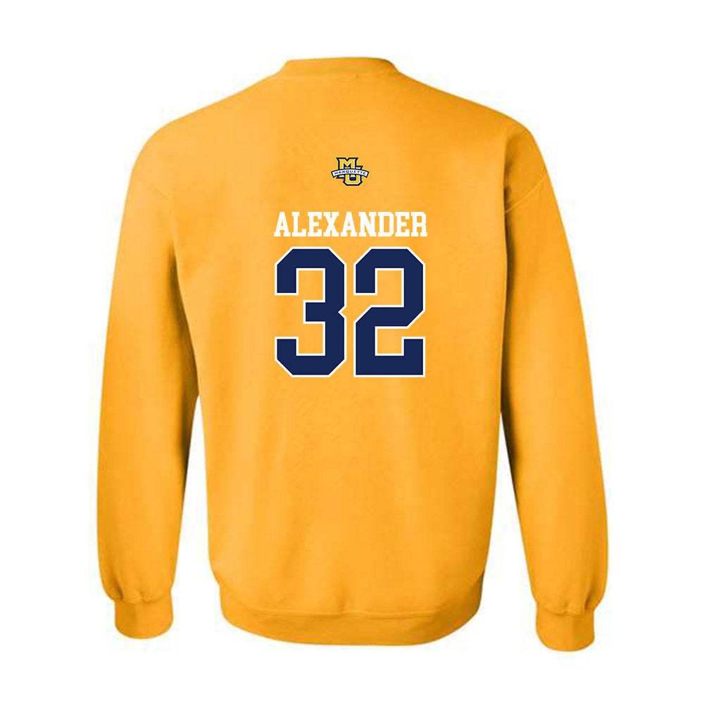 Marquette - NCAA Women's Lacrosse : Taylor Alexander - Sports Shersey Crewneck Sweatshirt