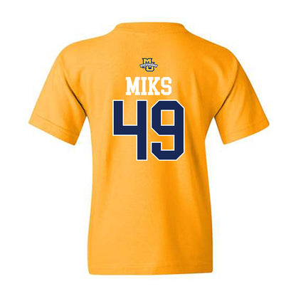 Marquette - NCAA Men's Lacrosse : Carson Miks - Sports Shersey Youth T-Shirt-1