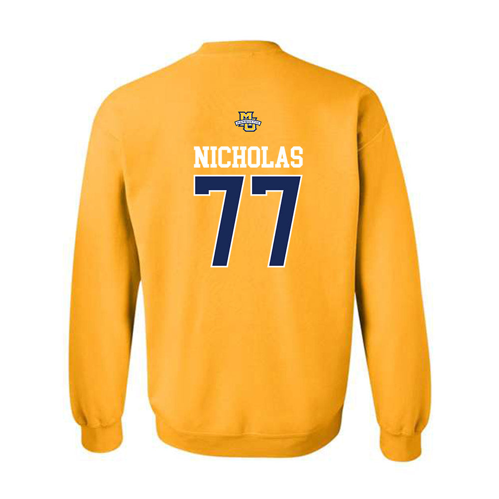 Marquette - NCAA Men's Lacrosse : Brady Nicholas - Sports Shersey Crewneck Sweatshirt