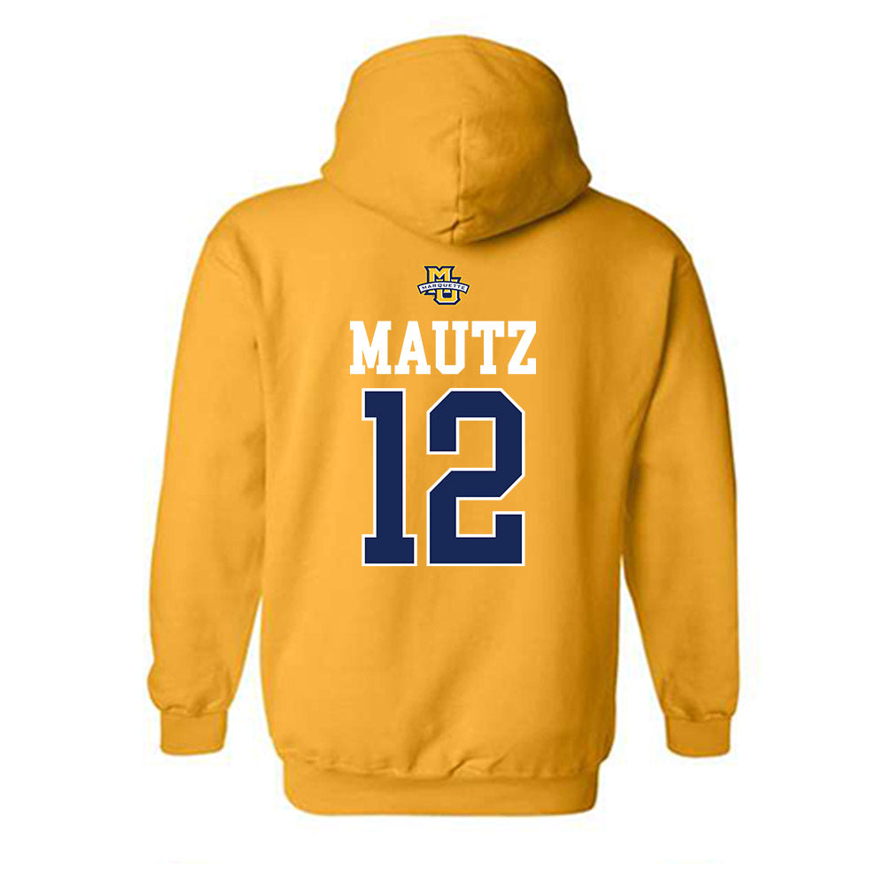Marquette - NCAA Women's Lacrosse : Ella Mautz - Sports Shersey Hooded Sweatshirt-1