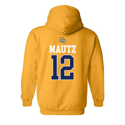 Marquette - NCAA Women's Lacrosse : Ella Mautz - Sports Shersey Hooded Sweatshirt-1