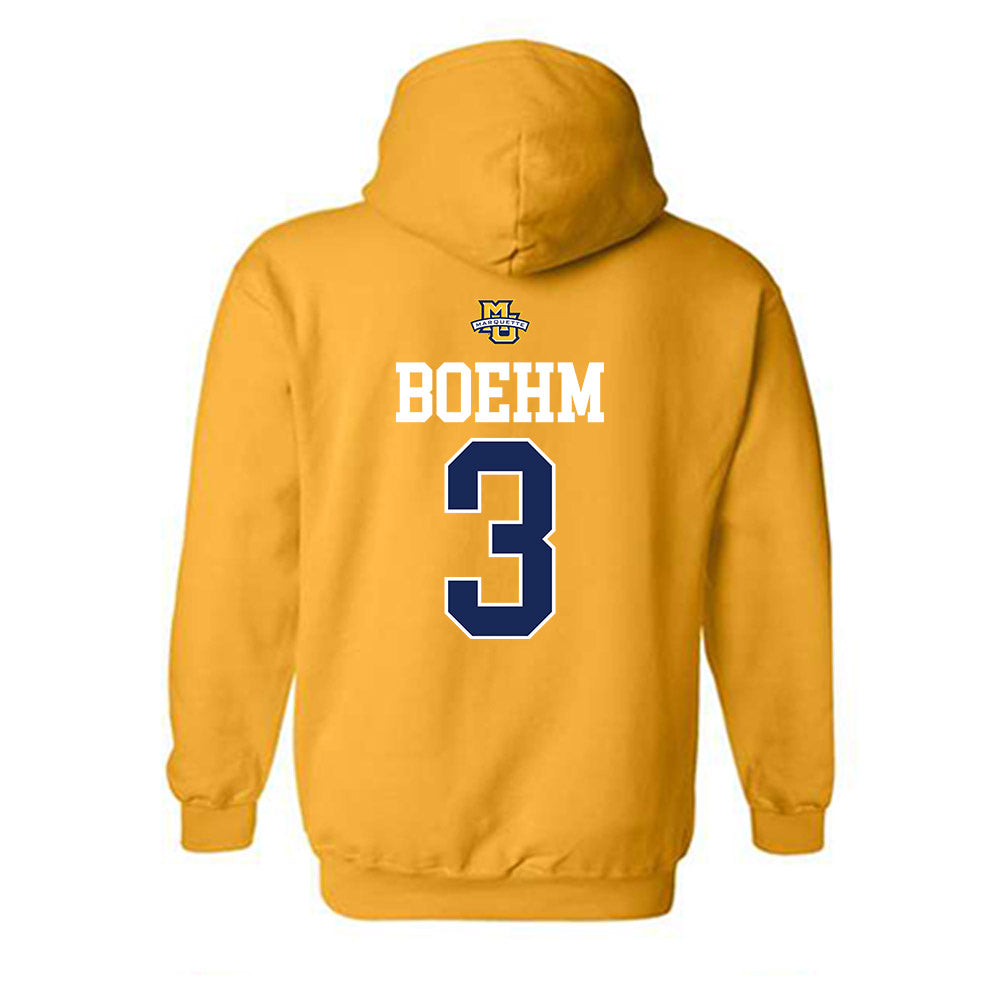 Marquette - NCAA Women's Lacrosse : Tessa Boehm - Sports Shersey Hooded Sweatshirt-1