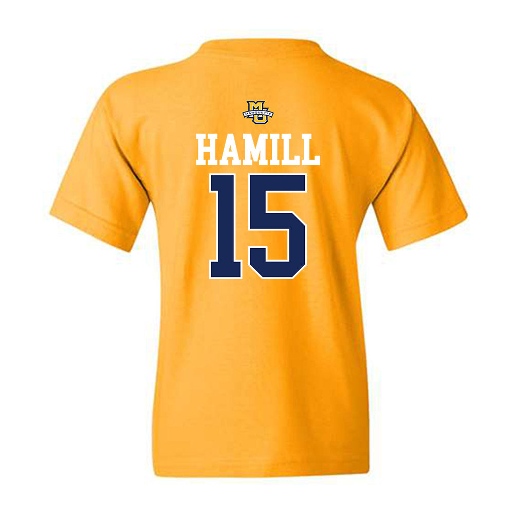 Marquette - NCAA Men's Lacrosse : Matt Hamill - Sports Shersey Youth T-Shirt-1