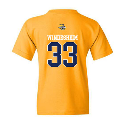 Marquette - NCAA Women's Lacrosse : Gabby Windesheim - Sports Shersey Youth T-Shirt-1