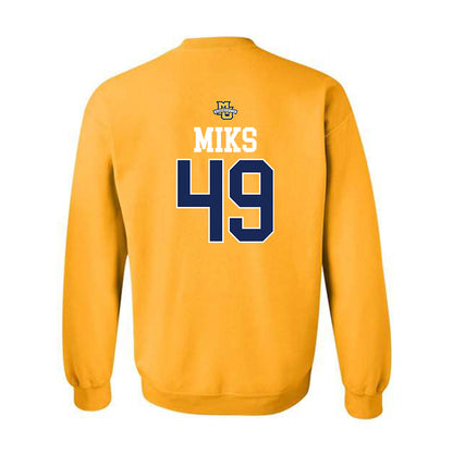 Marquette - NCAA Men's Lacrosse : Carson Miks - Sports Shersey Crewneck Sweatshirt-1