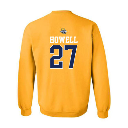 Marquette - NCAA Women's Lacrosse : Jillian Howell - Sports Shersey Crewneck Sweatshirt-1