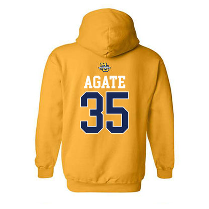 Marquette - NCAA Women's Lacrosse : Eliza Agate - Sports Shersey Hooded Sweatshirt-1