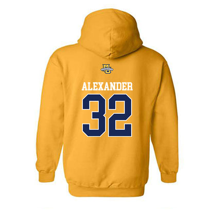 Marquette - NCAA Women's Lacrosse : Taylor Alexander - Sports Shersey Hooded Sweatshirt