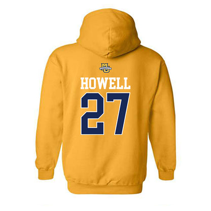 Marquette - NCAA Women's Lacrosse : Jillian Howell - Sports Shersey Hooded Sweatshirt-1