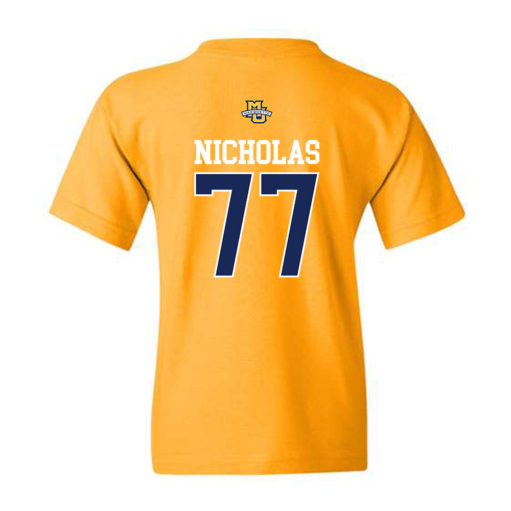 Marquette - NCAA Men's Lacrosse : Brady Nicholas - Sports Shersey Youth T-Shirt