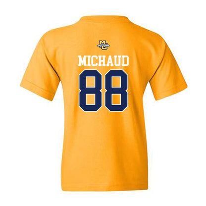 Marquette - NCAA Men's Lacrosse : Scott Michaud - Sports Shersey Youth T-Shirt-1