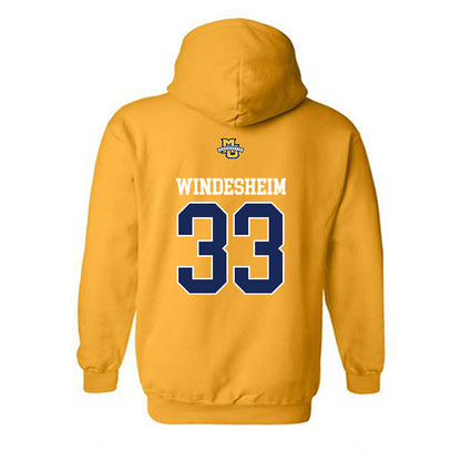 Marquette - NCAA Women's Lacrosse : Gabby Windesheim - Sports Shersey Hooded Sweatshirt-1