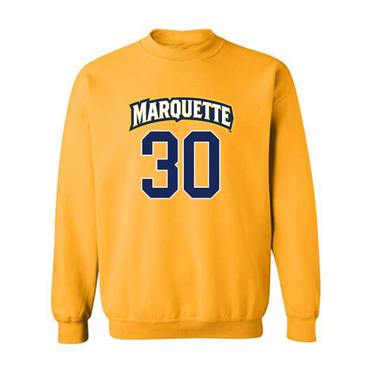 Marquette - NCAA Men's Lacrosse : Iggy LoMedico - Sports Shersey Crewneck Sweatshirt-0