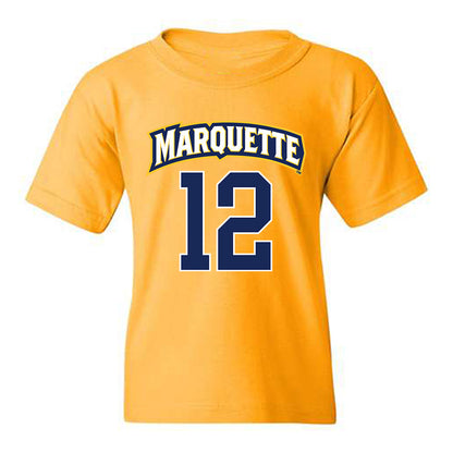 Marquette - NCAA Women's Lacrosse : Ella Mautz - Sports Shersey Youth T-Shirt-0