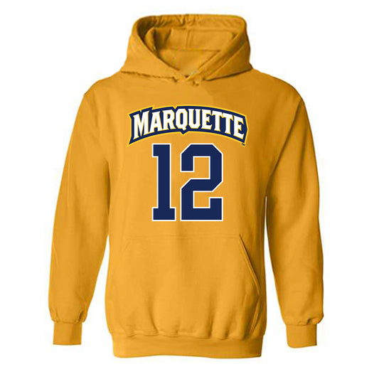 Marquette - NCAA Women's Lacrosse : Ella Mautz - Sports Shersey Hooded Sweatshirt-0
