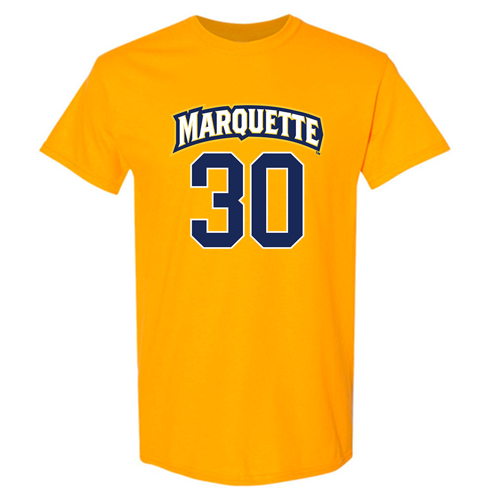 Marquette - NCAA Men's Lacrosse : Iggy LoMedico - Sports Shersey T-Shirt-0