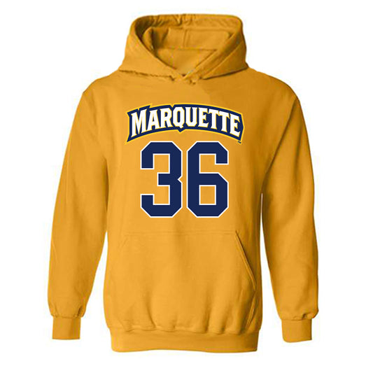 Marquette - NCAA Men's Lacrosse : Ronald Sires - Sports Shersey Hooded Sweatshirt-0