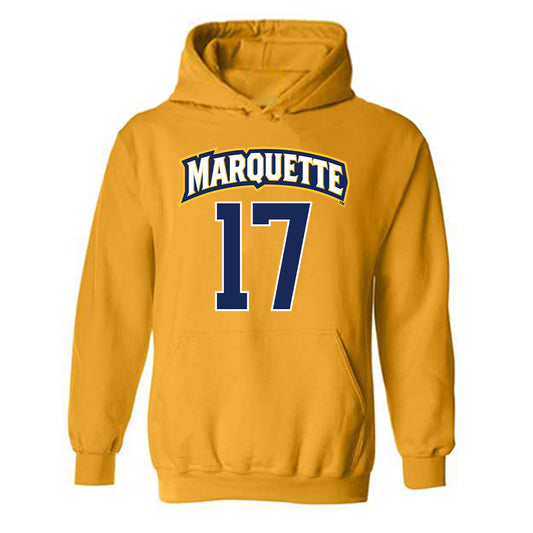 Marquette - NCAA Men's Lacrosse : Thomas Andriole - Sports Shersey Hooded Sweatshirt-0