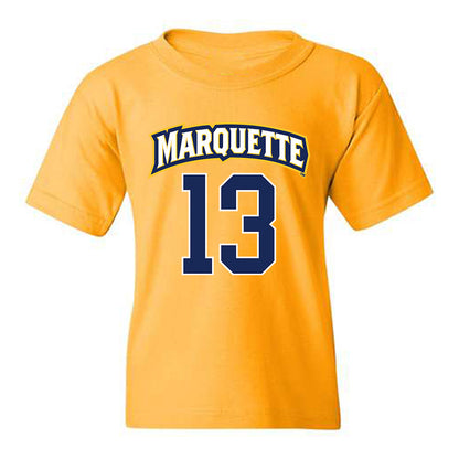 Marquette - NCAA Men's Lacrosse : Tucker Mullen - Sports Shersey Youth T-Shirt-0