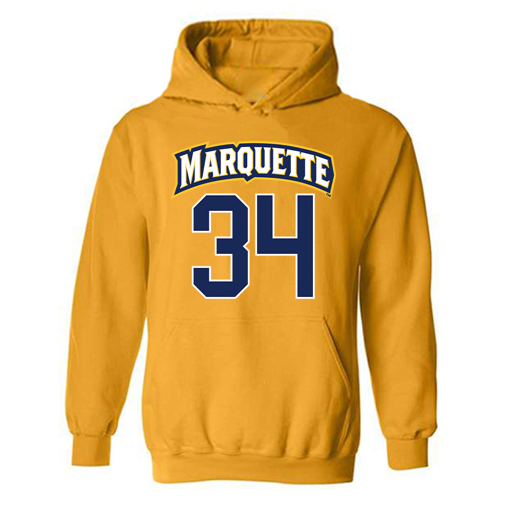 Marquette - NCAA Women's Lacrosse : Emily Couri - Sports Shersey Hooded Sweatshirt-0