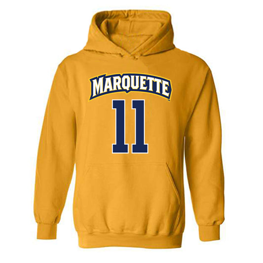 Marquette - NCAA Women's Lacrosse : Laila Johnson - Sports Shersey Hooded Sweatshirt