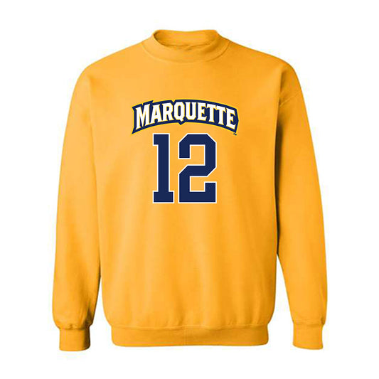 Marquette - NCAA Women's Lacrosse : Ella Mautz - Sports Shersey Crewneck Sweatshirt-0