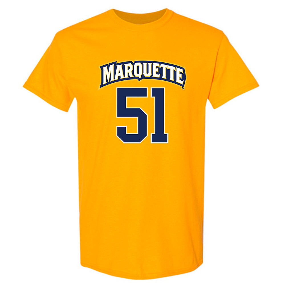 Marquette - NCAA Men's Lacrosse : Easton McCafferty - Sports Shersey T-Shirt-0
