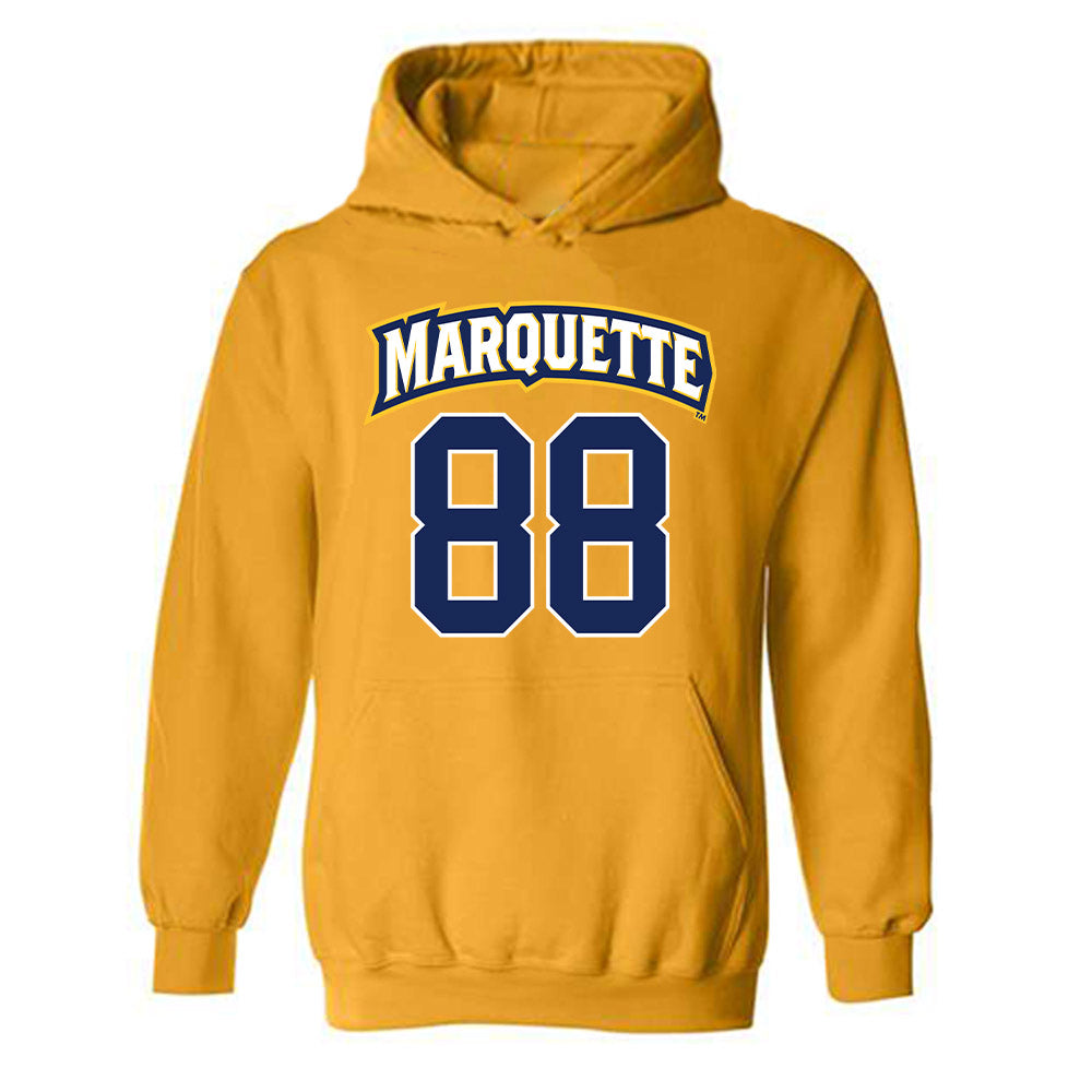 Marquette - NCAA Men's Lacrosse : Scott Michaud - Sports Shersey Hooded Sweatshirt-0