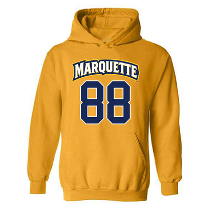 Marquette - NCAA Men's Lacrosse : Scott Michaud - Sports Shersey Hooded Sweatshirt-0