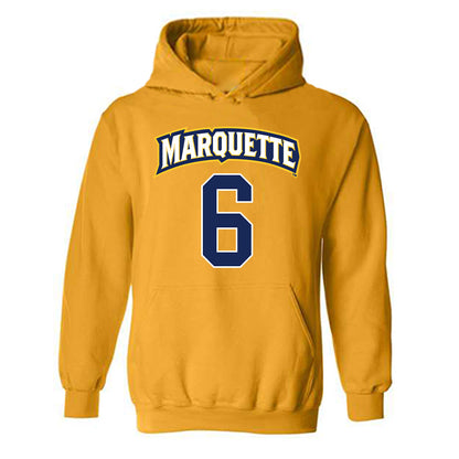 Marquette - NCAA Women's Lacrosse : Haley Brown - Sports Shersey Hooded Sweatshirt-0
