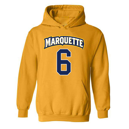 Marquette - NCAA Women's Lacrosse : Haley Brown - Sports Shersey Hooded Sweatshirt-0