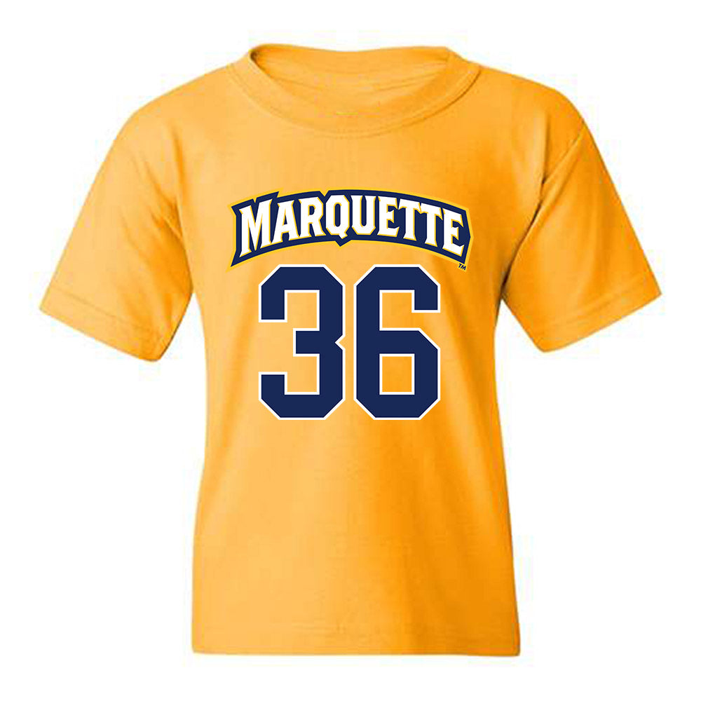 Marquette - NCAA Men's Lacrosse : Ronald Sires - Sports Shersey Youth T-Shirt-0