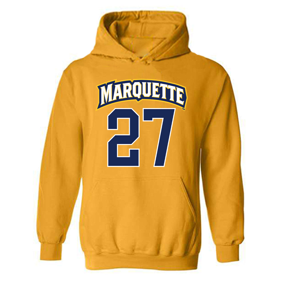 Marquette - NCAA Women's Lacrosse : Jillian Howell - Sports Shersey Hooded Sweatshirt-0