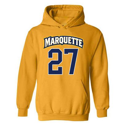 Marquette - NCAA Women's Lacrosse : Jillian Howell - Sports Shersey Hooded Sweatshirt-0