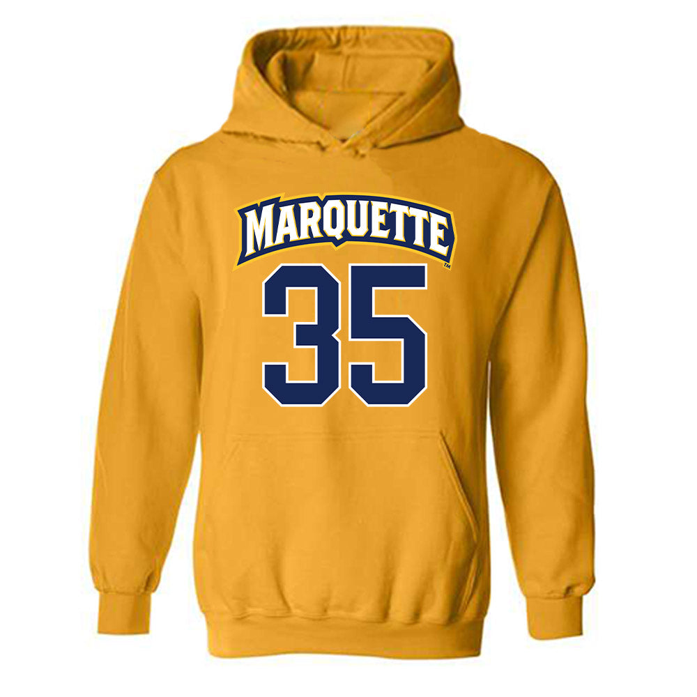 Marquette - NCAA Women's Lacrosse : Eliza Agate - Sports Shersey Hooded Sweatshirt-0