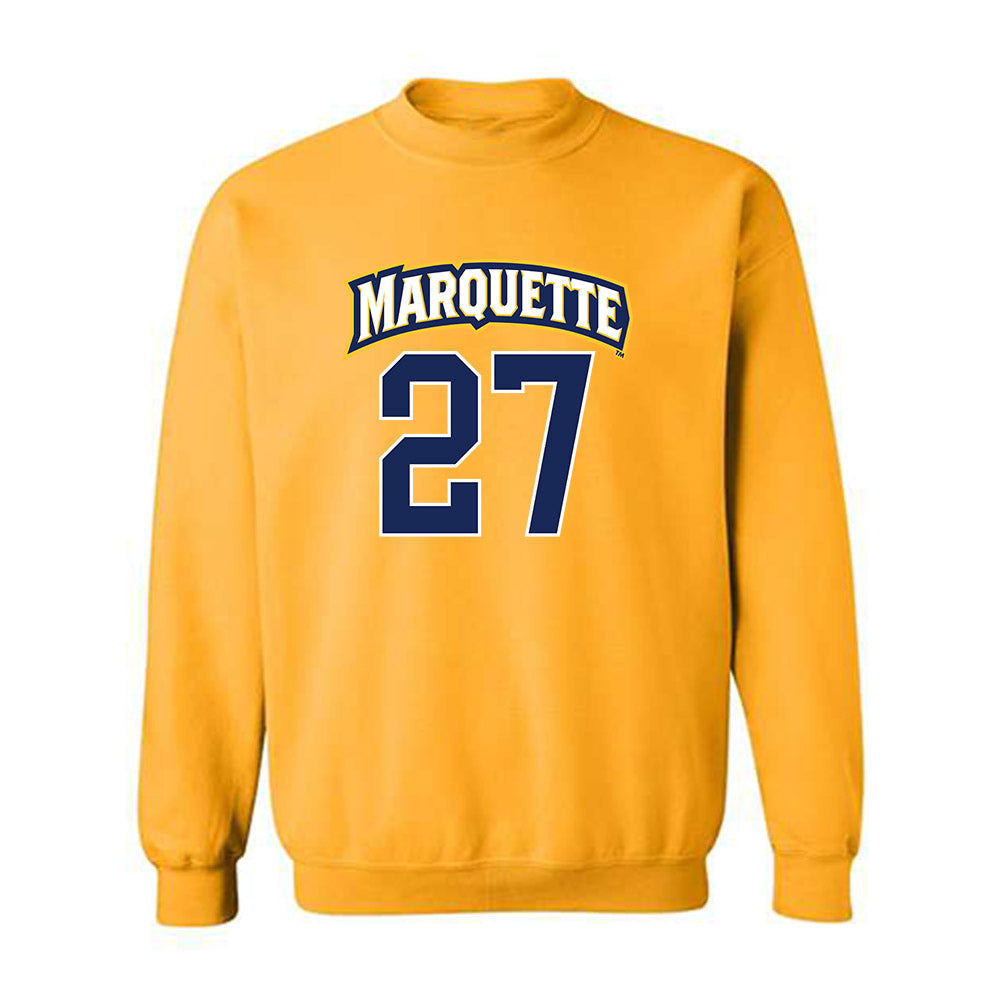 Marquette - NCAA Women's Lacrosse : Jillian Howell - Sports Shersey Crewneck Sweatshirt-0