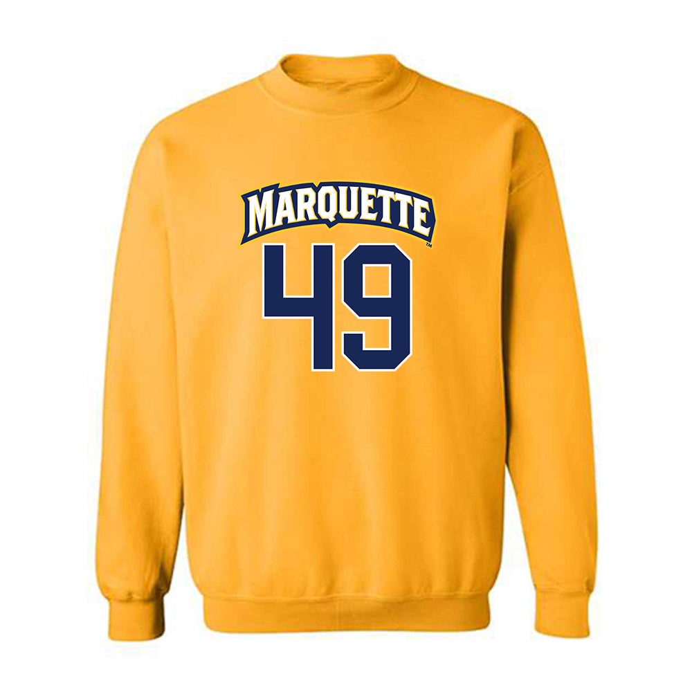 Marquette - NCAA Men's Lacrosse : Carson Miks - Sports Shersey Crewneck Sweatshirt-0