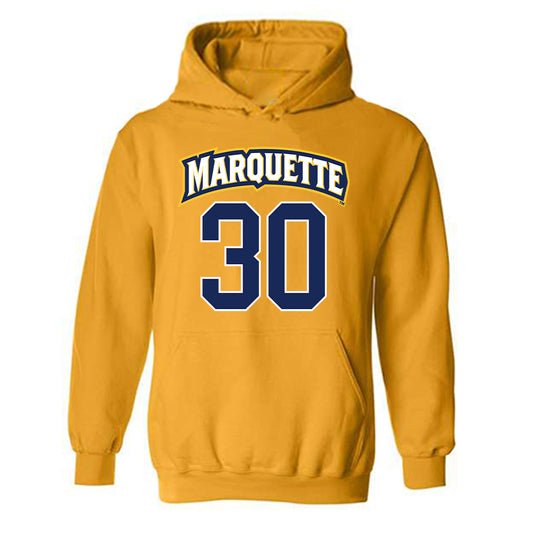 Marquette - NCAA Men's Lacrosse : Iggy LoMedico - Sports Shersey Hooded Sweatshirt-0