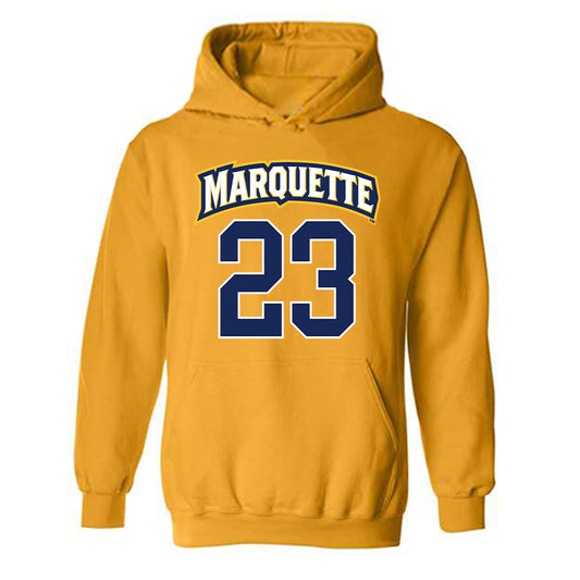 Marquette - NCAA Men's Lacrosse : PJ McColgan - Sports Shersey Hooded Sweatshirt-0