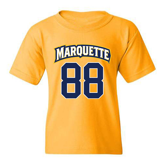 Marquette - NCAA Men's Lacrosse : Scott Michaud - Sports Shersey Youth T-Shirt-0
