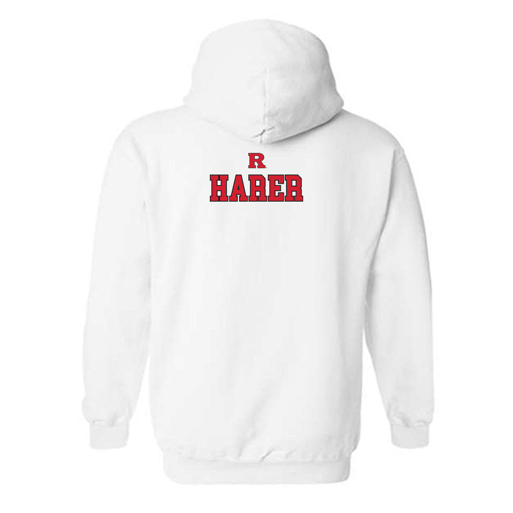 Rutgers - NCAA Wrestling : Conner Harer - Generic Shersey Hooded Sweatshirt-1
