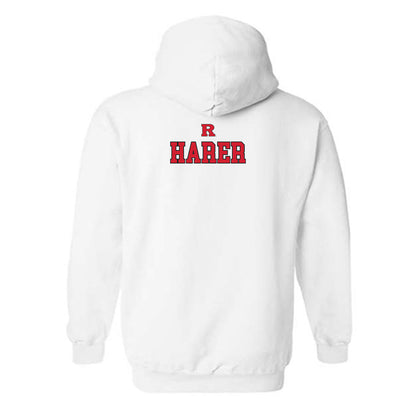 Rutgers - NCAA Wrestling : Conner Harer - Generic Shersey Hooded Sweatshirt-1