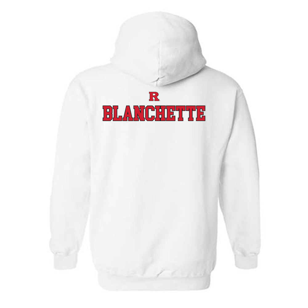 Rutgers - NCAA Wrestling : Nate Blanchette - Generic Shersey Hooded Sweatshirt-1