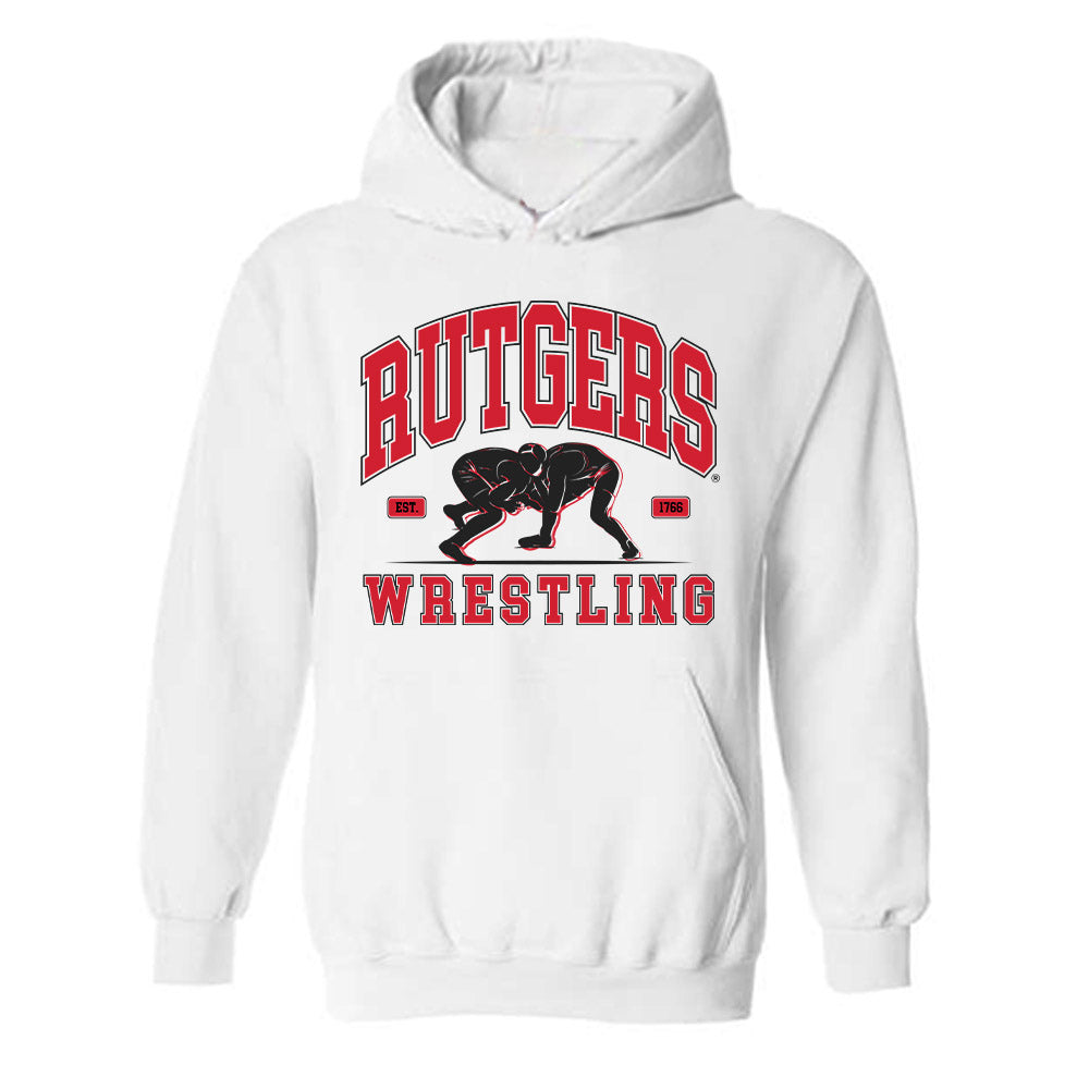 Rutgers - NCAA Wrestling : Michael Cetta - Generic Shersey Hooded Sweatshirt-0