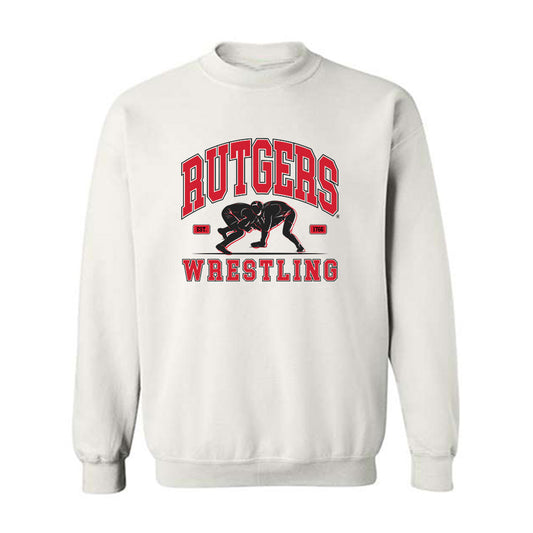 Rutgers - NCAA Wrestling : Andrew Clark - Generic Shersey Crewneck Sweatshirt-0